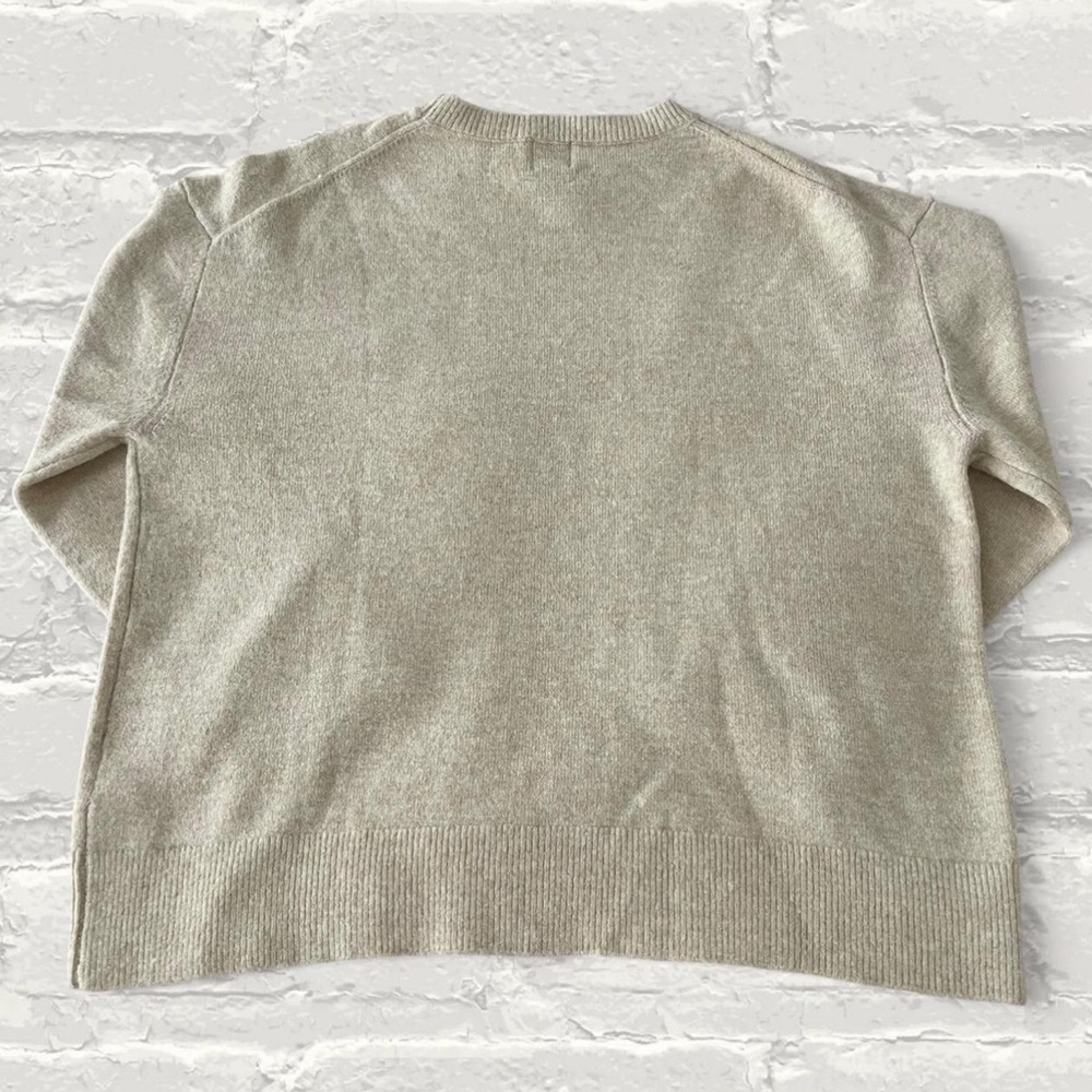 BDG Urban Outfitters Cream Wool Embroidered Logo Sweater - Picture 3 of 3